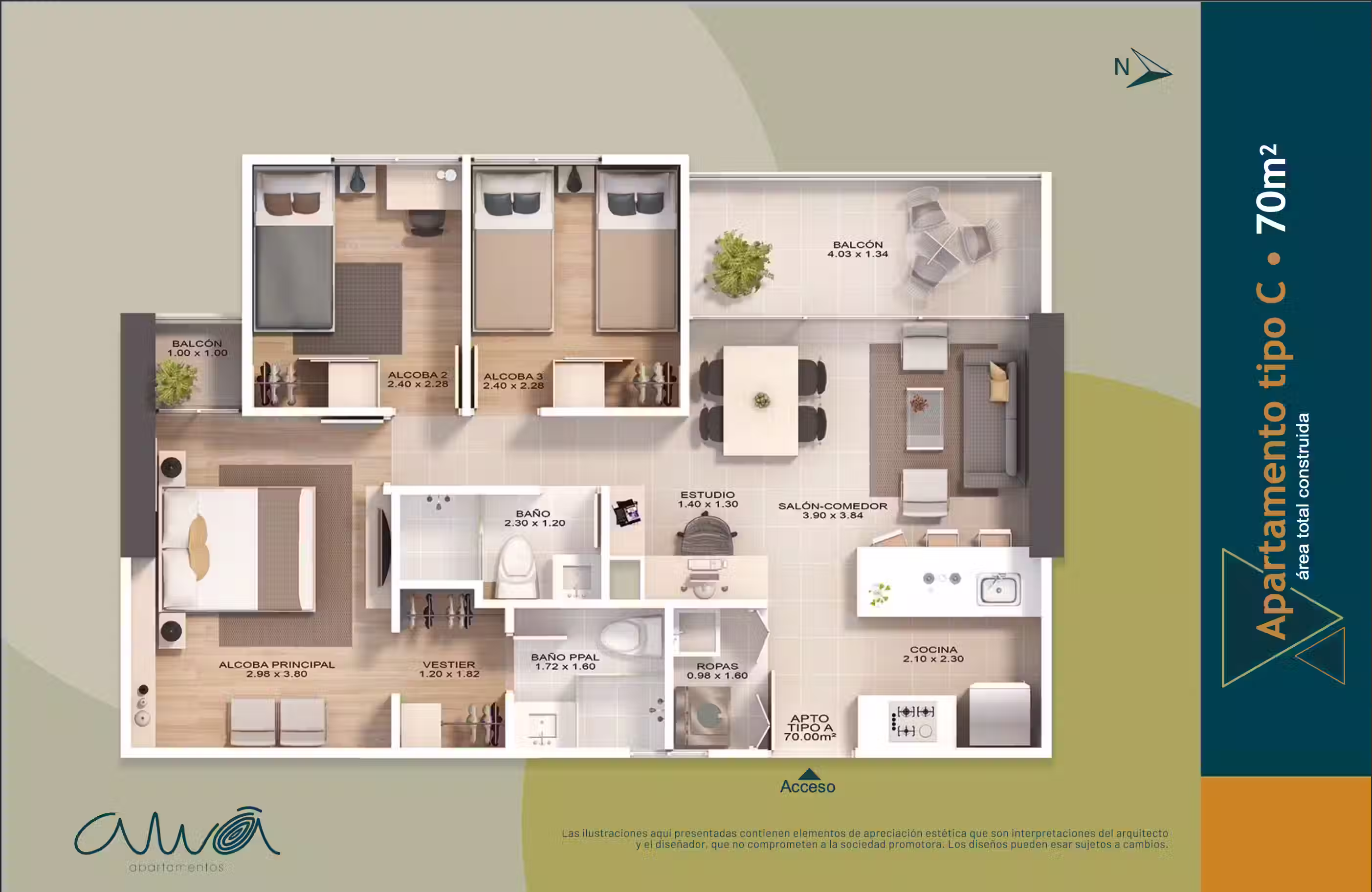 Foto principal de 90 millones por debajo de precio en sala de ventas - Cesión de derechos proyecto AWA - Apartamento para estrenar, cerca a la estación La Estrella